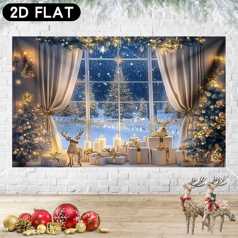 Kitchen Baking Background - Banner decorativo natalizio bianco, con sfondo