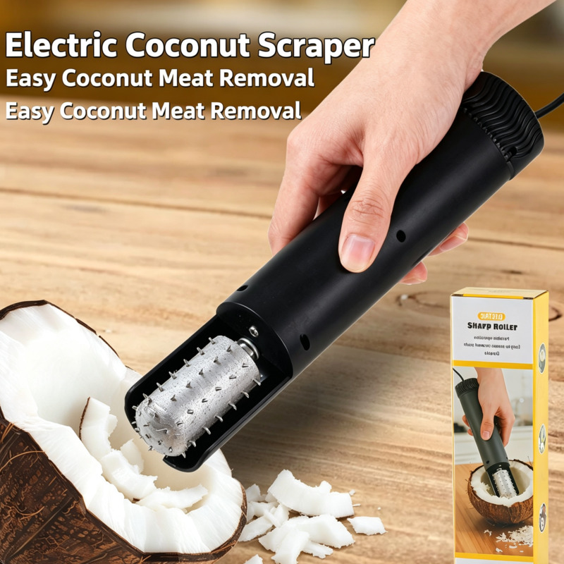Kitchen Roller Baking - Grattugia Elettrica per Cocco Portatile, Trituratore
