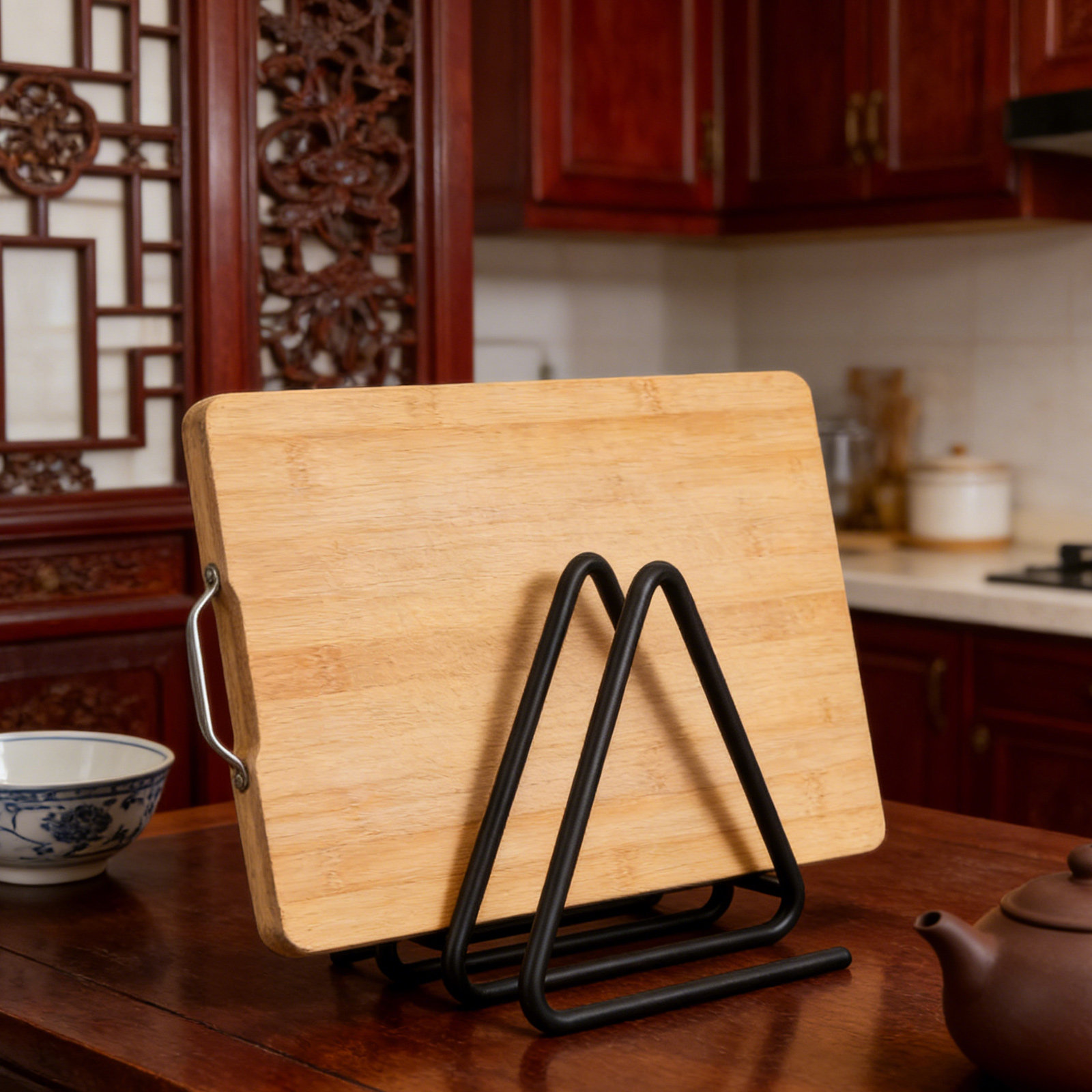 Porta-taglieri triangolare in  - Kitchen Baking Rack recensione e prezzo