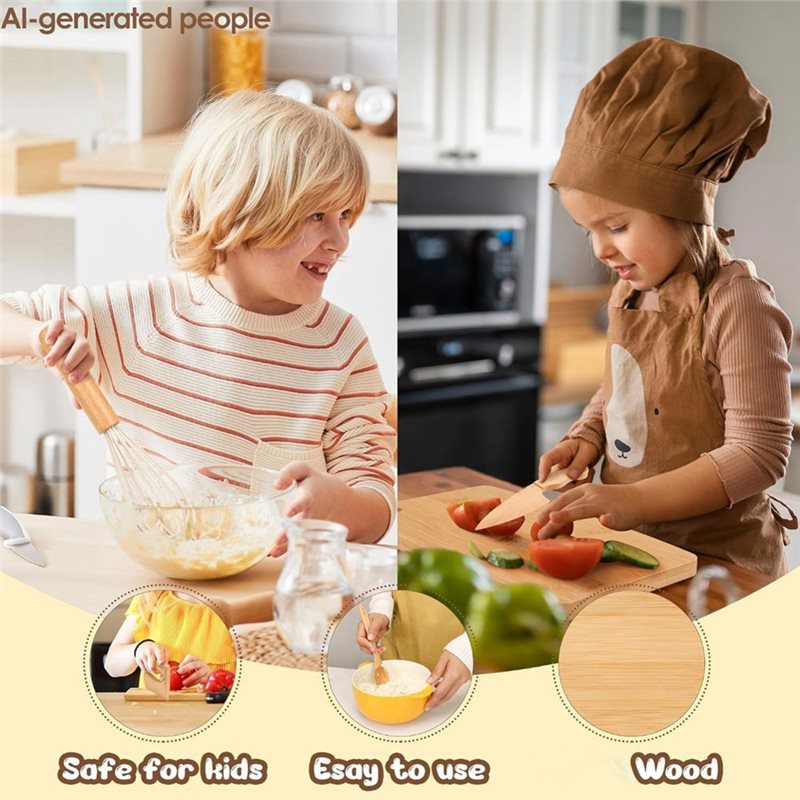 SHGO – Set di coltelli in legn - Kitchen Kids Baking Set recensione e prezzo